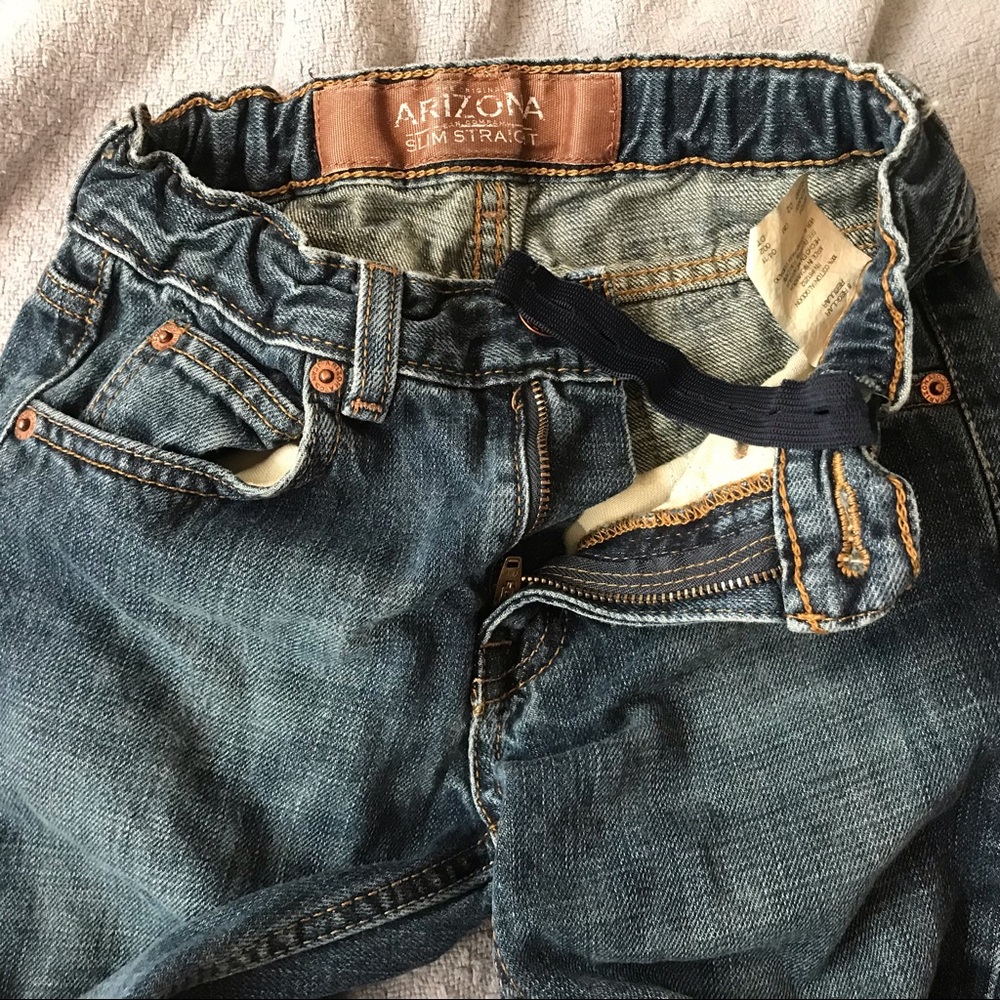Arizona slim straight leg jeans | BOYS | size 8 |inseam: 21”